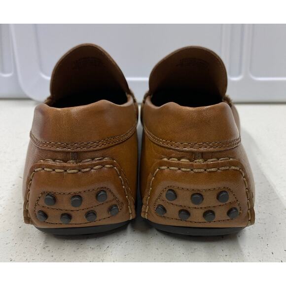 Men J. Peterman Woven Leather Driving slip-on casual dress shoes loafers 8M main image 5